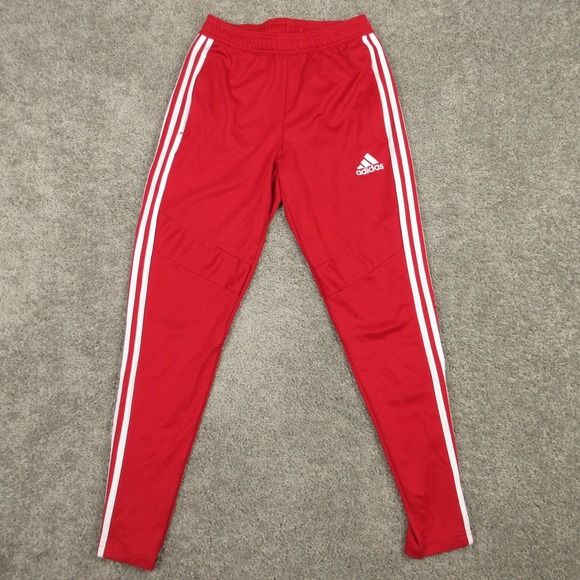 adidas Other - Adidas Track Pants Mens Small Red White Striped Athletic Tapered Climalite Logo